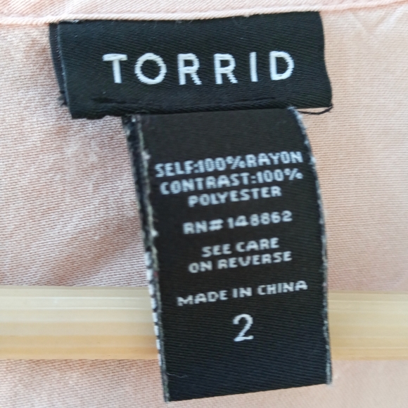Torrid 2X Dolman Tiered Babydoll Top - Picture 3 of 10